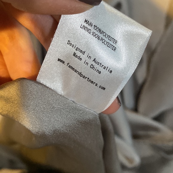 NWT Fame and Partners Ara Silver Maxi Dress - Picture 10 of 10